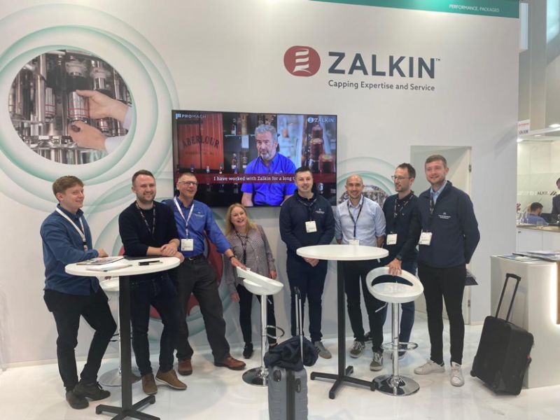 Chivas team visiting Zalkin stand at Drinktec